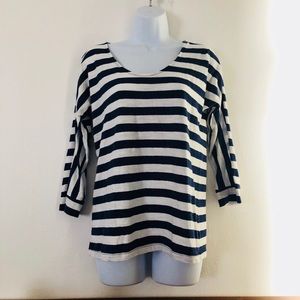 ✨STRIPED NAVY QUARTER-SLEEVE✨